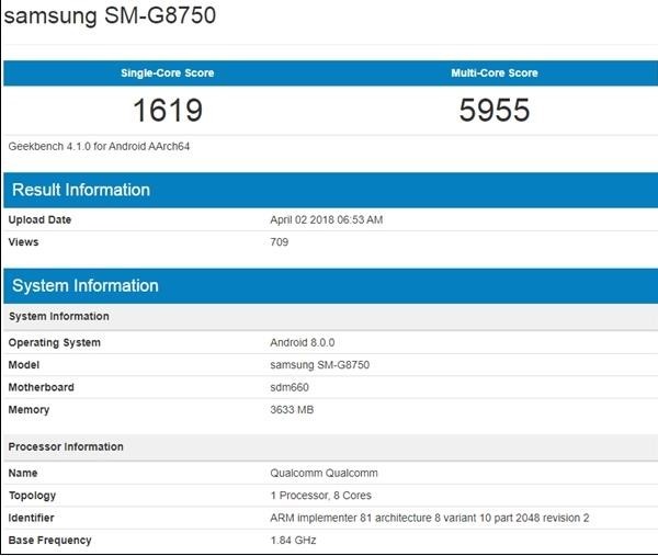 三星S9 Mini现身Geekbench（图片来自网络）